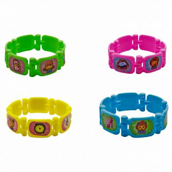 Браслет пластиковый с наклейками