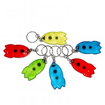 Брелок светоотражающий "Ракета"