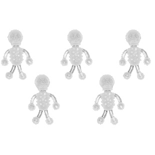 Лизун "Скелетик светящийся" 