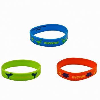 Браслет силиконовый "Дино"