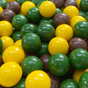 Жевательная резинка 24 мм с шипучкой "Шипучий ананас""