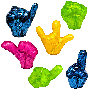 Игрушка силиконовая "Рука"