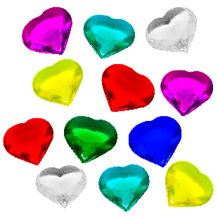 Изделия пластиковые для декора интерьера. "Камни самоцветы . Амуры " 