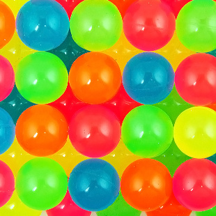 Мячи - прыгуны 32 мм "Фосфорные с глянцем"