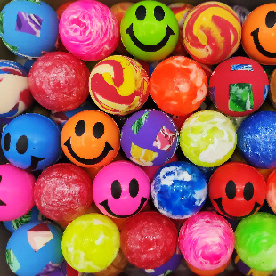 Мячи - прыгуны 25 мм "Ежик в тумане"