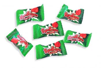 Жевательная резинка 14 мм во флоу-паке "Бум Болл", зеленый