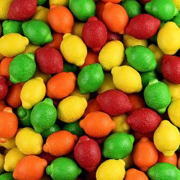 Жевательная резинка фигурная "Цветные лимоны"