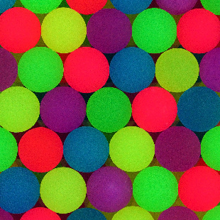 Мячи - прыгуны 25 мм "Фосфорный" матовый 