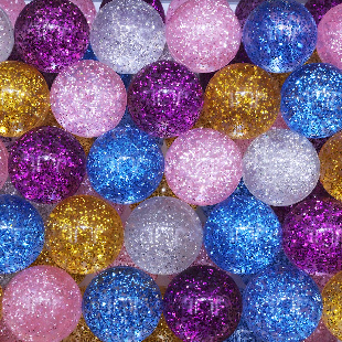 Мячи - прыгуны 25 мм "Блестящий"