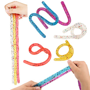 Тянучка "Лапша с блестками", антистресс