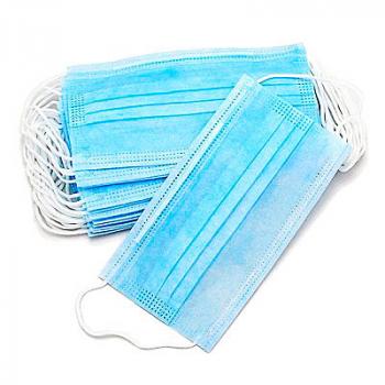 Маска одноразовая трехслойная для индивидуальной защиты