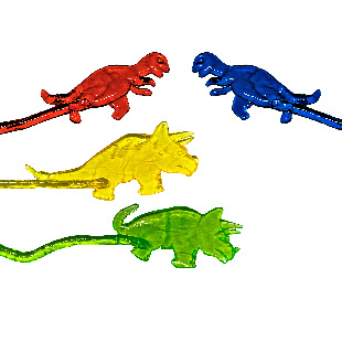 Лизун на шнурке "Носорог, ящерица"