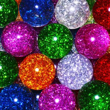 Мячи - прыгуны 45 мм "Блестки"