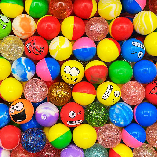 Мячи - прыгуны 25 мм "Юморина"