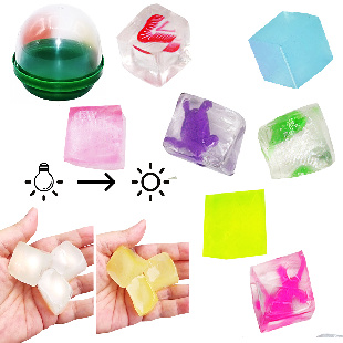 Комплект 45 мм "Сквиш Кубик кристалл микс"