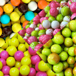 Жевательная резинка 22 мм "Микс 8. Летний вайб"