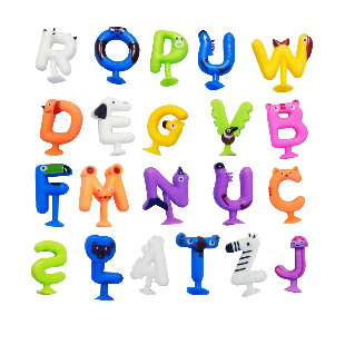 Игрушка - конструктор на присоске дуэт "Алфавит" (топппер)