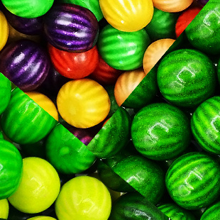 Жевательная резинка 22 мм "Микс арбузный"