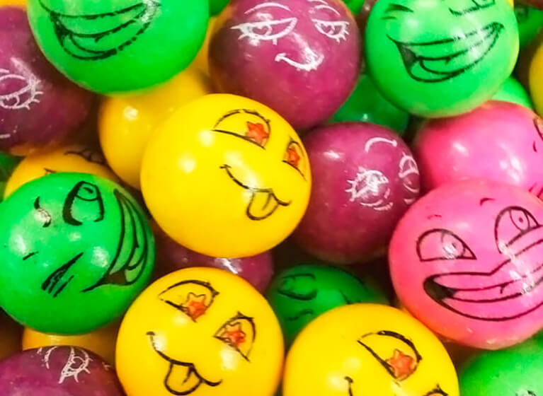 Смайлики – новинка в серии принтованных жвачек! Смайлики – новинка в серии принтованных жвачек!