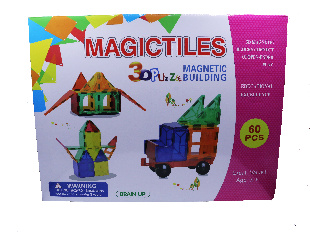 Магнитный конструктор MAG-BUILDING, 60 деталей