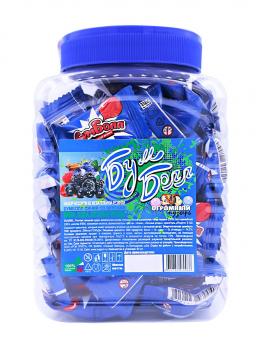 Жевательная резинка 14 мм "Бум Болл", синий, в банке