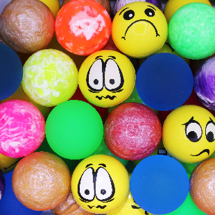 Мячи - прыгуны 45 мм "Вайбер"