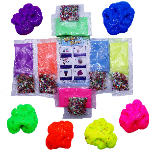 Самоделкин. Слайм "Мишура" с блестками