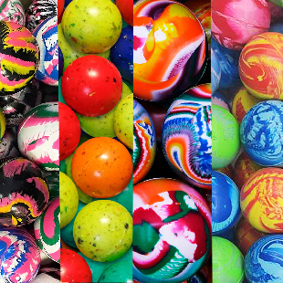 Мячи - прыгуны 25 мм "Поп-Арт" 