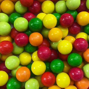 Жевательная резинка 22 мм "Фруктовый шейк"