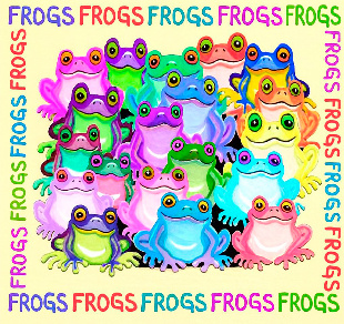 Шоу-лист "Лягушка" маленький