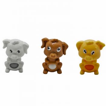 Фигурки - конструктор с интерактивным пузиком "Щенки"