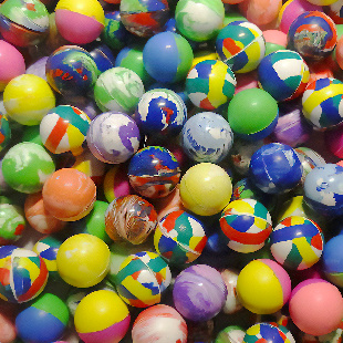 Мячи - прыгуны 25 мм "Электро"