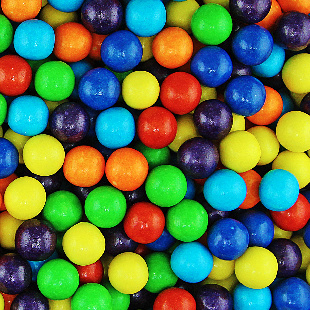 Жевательная резинка 27 мм "Радуга 7 вкусов"