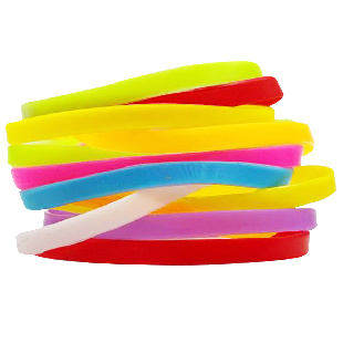 Браслет силиконовый "Цветной"