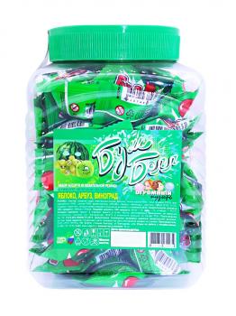 Жевательная резинка 14 мм "Бум Болл", зеленый, в банке