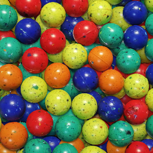 Мячи - прыгуны 25 мм "Цветной асфальт" 