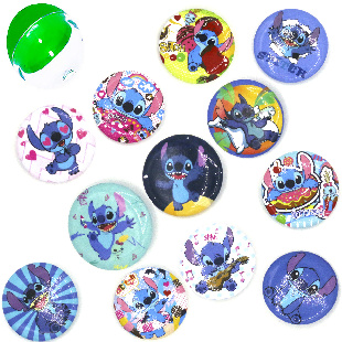 Значки в капсулах 34мм "Стич"