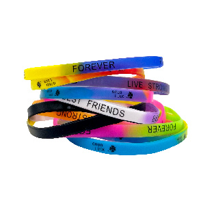 Браслет силиконовый "Пульс неон" 