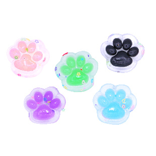 Таба сквиш "Лапка с блестками", антистресс