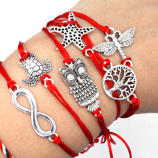 Браслет красная нить "Микс"