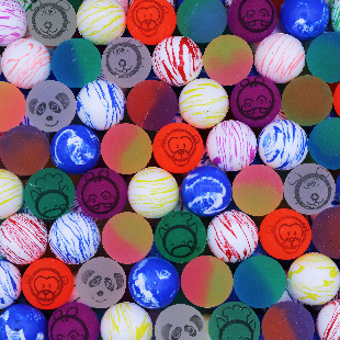 Мячи - прыгуны 25 мм "Кунг-фу"