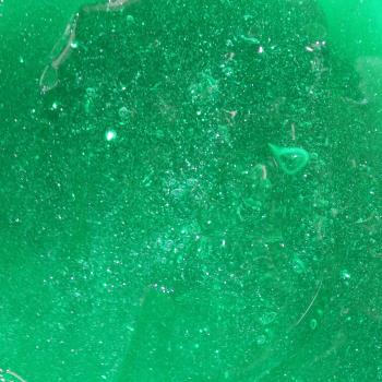 Слайм "Бомба" с блеском Сапфир (изумрудный) с ароматом яблока, ведро 10 кг