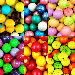 Жевательная резинка 22 мм "Микс 4. Сезонный"