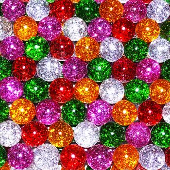 Мячи - прыгуны 25 мм "Блестки"