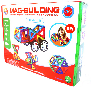 Магнитный конструктор MAG-BUILDING, 36 деталей