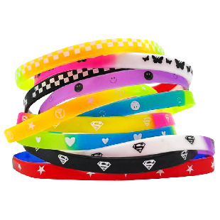 Браслет силиконовый "Футбол неон" 