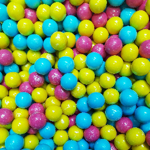 Жевательная резинка 27 мм с шипучкой "Пина колада"