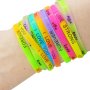 Браслет силиконовый "Пульс неон" 